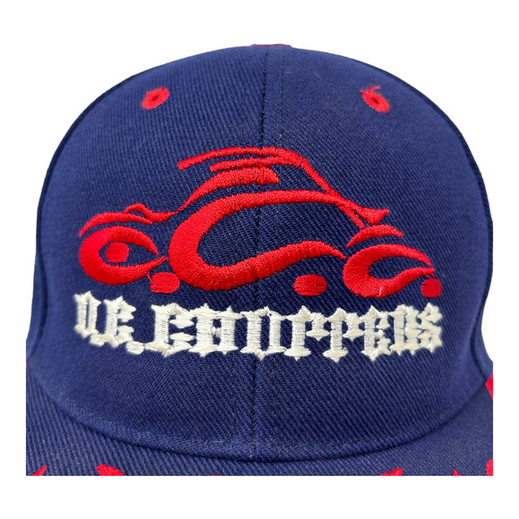 Orange County Choppers Hat Adult Size Blue, Red Adjustable Hat Cap, New, Flames - Picture 6 of 11